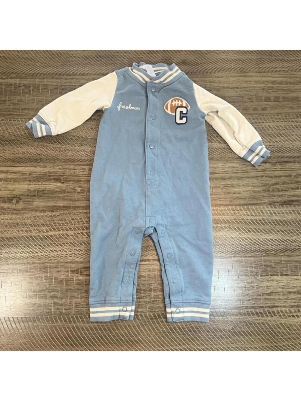 Carter's Baby Boy Football Captain Freshman long sleeve body suit - 9M